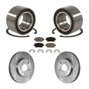 Front Wheel Bearing Disc Brake Rotor & Pad Kit For Toyota Camry With 275mm Diameter KBB-118813