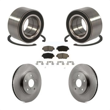 Front Wheel Bearing Disc Brake Rotors And Ceramic Pads Kit For Toyota Camry KBB-118815
