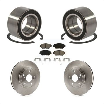 Front Wheel Bearing Disc Brake Rotors And Ceramic Pads Kit For Toyota Camry KBB-118816