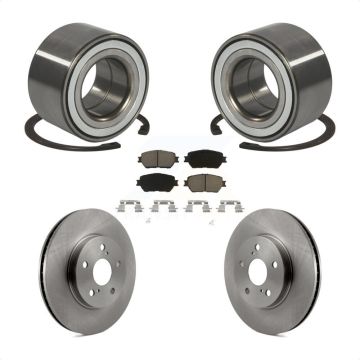Front Wheel Bearing Disc Brake Rotors And Ceramic Pads Kit For Toyota Camry KBB-118817