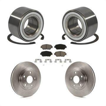 Front Wheel Bearing Disc Brake Rotors And Ceramic Pads Kit For Toyota Camry KBB-118818