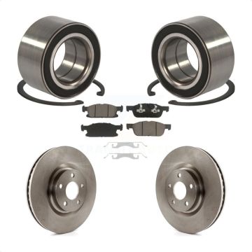 Front Wheel Bearing Brake Rotor Pads Kit For 15 Ford Edge With 316mm Diameter KBB-118828