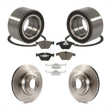 Front Wheel Bearing Disc Brake Rotors And Ceramic Pads Kit For BMW 335i xDrive 335xi KBB-118831