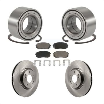 Front Wheel Bearing Disc Brake Rotors And Ceramic Pads Kit For Hyundai Tucson Kia Cadenza KBB-118839