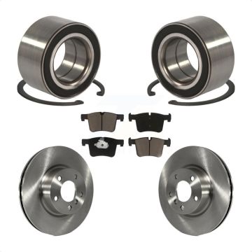Front Wheel Bearing Disc Brake Rotors And Ceramic Pads Kit For 2011-2012 BMW X3 KBB-118840
