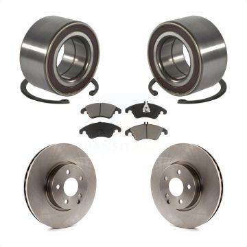 Front Wheel Bearing Disc Brake Rotor & Pad Kit For Mercedes-Benz C300 E350 C350 E400 E250 KBB-118841