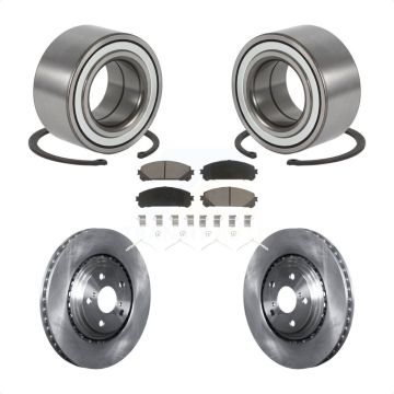 Front Wheel Bearing Brake Rotor & Pad Kit For Toyota Highlander Sienna Lexus RX350 RX450h KBB-118853