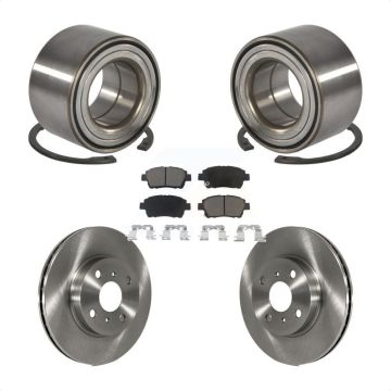 Front Wheel Bearing Disc Brake Rotors And Ceramic Pads Kit For 2001-2003 Toyota Prius KBB-118860