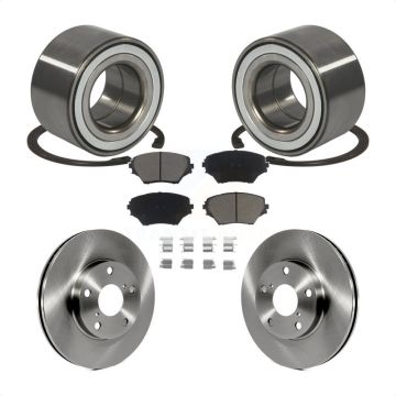 Front Wheel Bearing Disc Brake Rotors And Ceramic Pads Kit For Toyota RAV4 KBB-118862