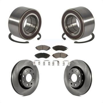 Front Wheel Bearing Disc Brake Rotor And Ceramic Pad Kit For 2014-2016 Chevrolet Spark EV KBB-118879
