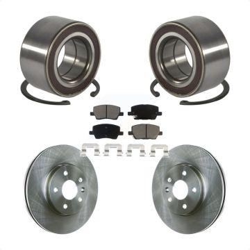 Front Wheel Bearing Disc Brake Rotors And Ceramic Pads Kit For 2018-2020 Chevrolet Sonic KBB-118886