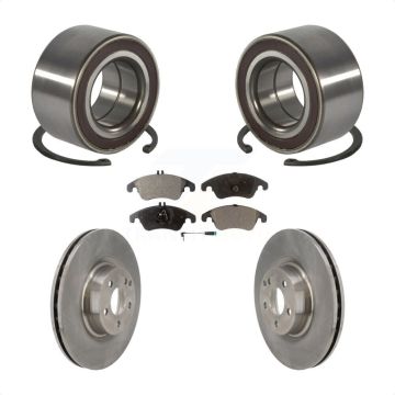 Front Wheel Bearing Disc Brake Rotors And Pads Kit For Mercedes-Benz E400 E550 KBB-118893