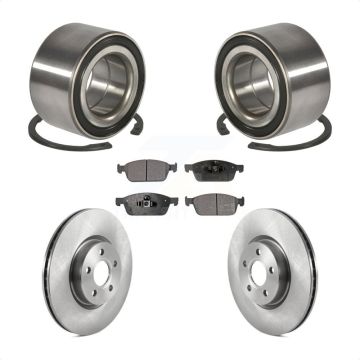 Front Wheel Bearing Disc Brake Rotors And Semi-Metallic Pads Kit For Ford Transit Connect KBB-118894