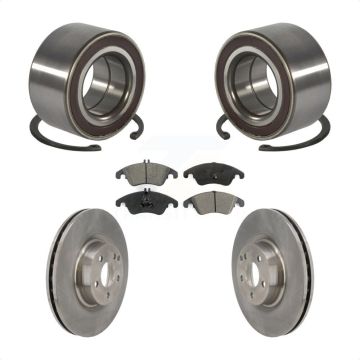 Front Wheel Bearing Disc Brake Rotors And Pads Kit For Mercedes-Benz E400 E550 KBB-118905