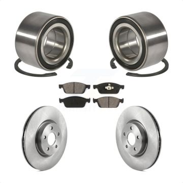Front Wheel Bearing Disc Brake Rotors And Semi-Metallic Pads Kit For Ford Transit Connect KBB-118906