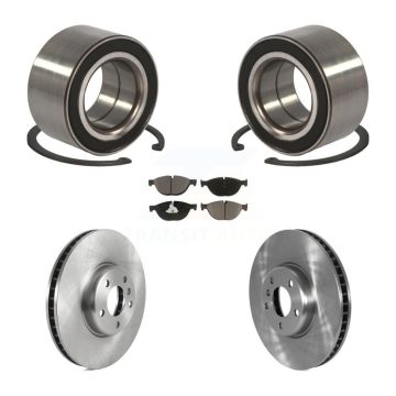 Front Wheel Bearing Disc Brake Rotors And Ceramic Pads Kit For 2012 BMW 650i KBB-122636