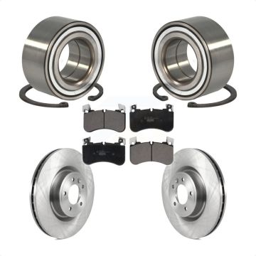 Front Wheel Bearing Disc Brake Rotors And Pads Kit For Land Rover Range Sport Discovery KBB-123032