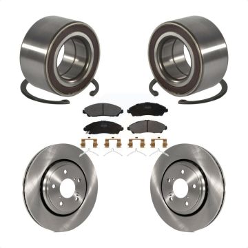 Front Wheel Bearing Disc Brake Rotor And Semi-Metallic Pads Kit For Honda Pilot Acura MDX KBB-128158