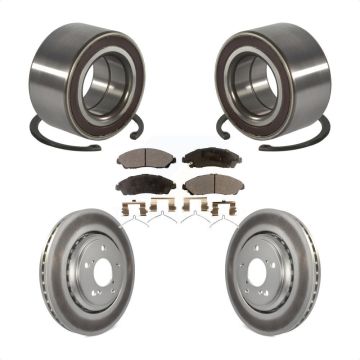 Front Wheel Bearing Coated Disc Brake Rotor And Ceramic Pad Kit For Honda Pilot Acura MDX KBB-128171