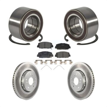 Front Wheel Bearing Coated Disc Brake Rotors And Ceramic Pads Kit For 2013-2018 Acura RDX KBB-128175