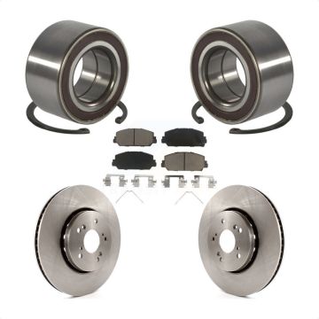Front Wheel Bearing Disc Brake Rotors And Ceramic Pads Kit For 2013-2018 Acura RDX KBB-128202
