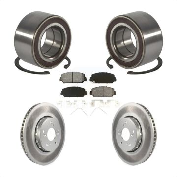 Front Wheel Bearing Coated Disc Brake Rotors And Pads Kit For 2013-2018 Acura RDX KBB-128216