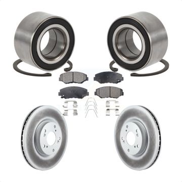 Front Wheel Bearing Coated Disc Brake Rotor And Ceramic Pad Kit For Honda Civic Acura ILX KBB-129200