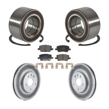 Front Wheel Bearing Coated Disc Brake Rotors And Pads Kit For 2018-2020 Chevrolet Sonic KBB-129211