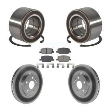 Front Wheel Bearing Coated Disc Brake Rotors And Pads Kit For Buick Encore Chevrolet Trax KBB-129230