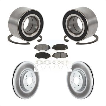 Front Wheel Bearing Coated Disc Brake Rotors And Pads Kit For Honda Civic Acura ILX KBB-129233