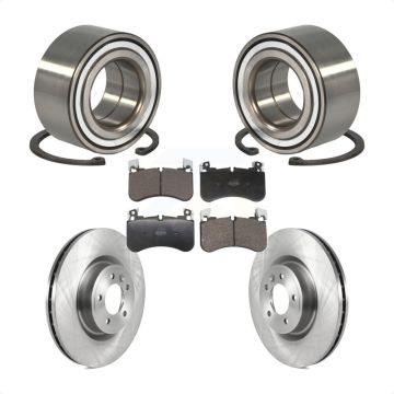Front Wheel Bearing Disc Brake Rotors And Pads Kit For Land Rover Range Sport Discovery KBB-129644