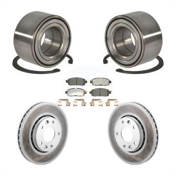 Front Wheel Bearing Coat Brake Rotor Pad Kit For Nissan Kicks SV SR with Disc rear brakes KBB-129648