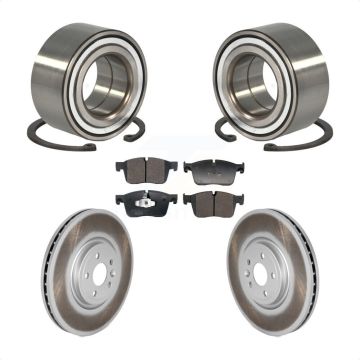 Front Wheel Bearing Coated Brake Rotor Pads Kit For 2018 Land Rover Range Velar 2.0L/3.0L KBB-129655