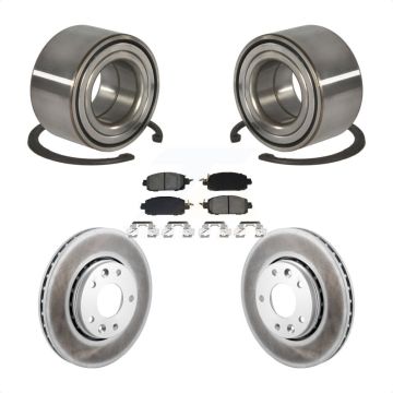 Front Wheel Bearing Coat Brake Rotor Pad Kit For Nissan Kicks SV SR with Disc rear brakes KBB-129692
