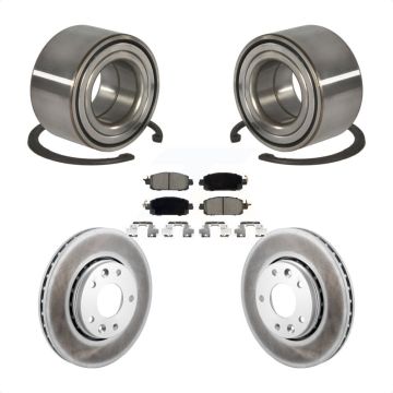 Front Wheel Bearing Coat Brake Rotor Pad Kit For Nissan Kicks SV SR with Disc rear brakes KBB-129718