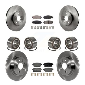 Front Rear Bearing Disc Brake Rotor & Pads Kit (10Pc) For Chevrolet Trax Buick Encore AWD KBB-129809