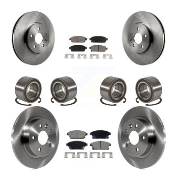 Front Rear Bearing Disc Brake Rotor & Pads Kit (10Pc) For Chevrolet Trax Buick Encore AWD KBB-129828