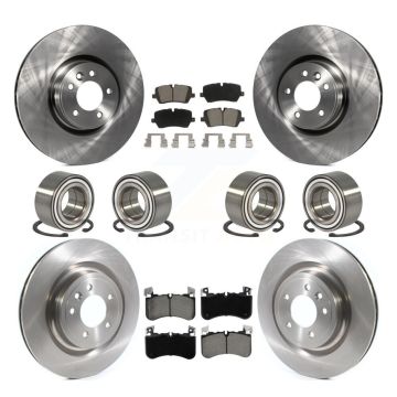 Front Rear Wheel Bearing Disc Brake Rotor And Ceramic Pad Kit (10Pc) For Land Rover Range KBB-129829