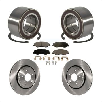 Front Wheel Bearing Disc Brake Rotors And Ceramic Pads Kit For 2018-2023 Honda Odyssey KBB-130499