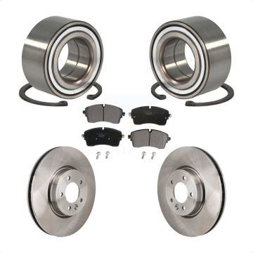 Front Wheel Bearing Disc Brake Rotor Pad Kit For Land Rover Discovery Range DIESEL engine KBB-130501