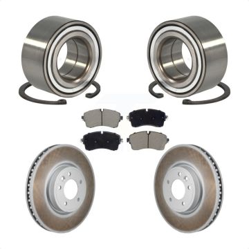 Front Wheel Bearing Coat Brake Rotor Pad Kit For Land Rover Discovery Range DIESEL engine KBB-130703