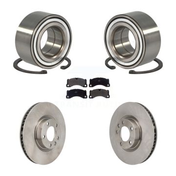 Front Wheel Bearing Disc Brake Rotors And Pads Kit For Volkswagen Touareg Porsche Cayenne KBB-130839