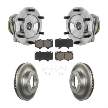 Front Hub Bearing Assembly Coat Brake Rotor Pads Kit For Toyota Tacoma 4Runner FJ Cruiser KBB-131648