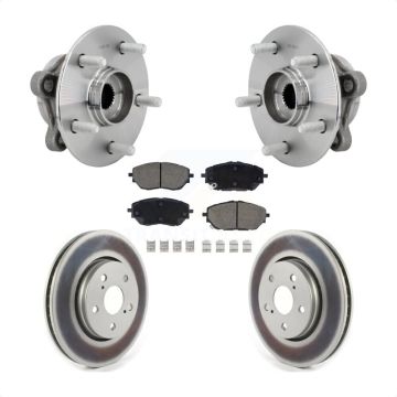 Front Hub Bearing Assembly Coated Disc Brake Rotors And Ceramic Pads Kit For Toyota C-HR KBB-131651