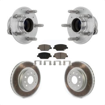 Front Hub Bearing Coated Brake Rotor Pad Kit For Chevrolet Camaro Without Brembo Calipers KBB-131692