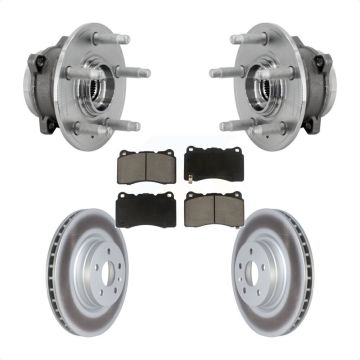 Front Hub Bearing Assembly Coated Disc Brake Rotors And Ceramic Pads Kit For Tesla S X KBB-131698