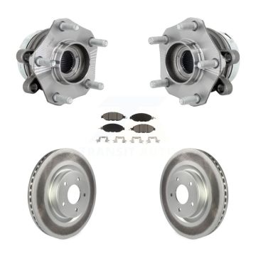 Front Hub Bearing Assembly Coated Disc Brake Rotor And Ceramic Pads Kit For Nissan Murano KBB-131714