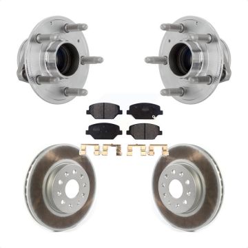 Front Hub Bearing Coated Brake Rotor Pad Kit For Chevrolet Camaro Without Brembo Calipers KBB-131800