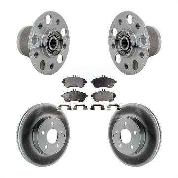 Front Hub Bearing Assembly Coated Disc Brake Rotors And Pads Kit For Mercedes-Benz C250 KBB-131809