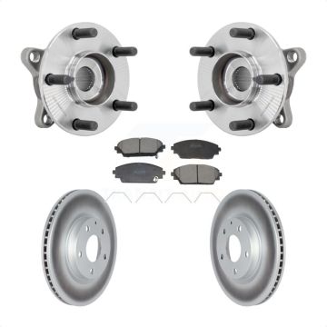 Front Hub Bearing Assembly Coated Disc Brake Rotor And Pads Kit For 2020-2022 Mazda CX-30 KBB-131822